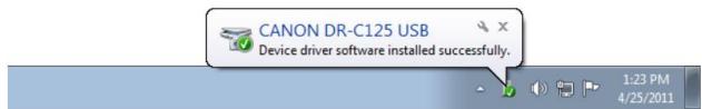 CANON DR-C125 - Mise sous tension - 4