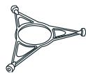 WHIRLPOOL MAX 36/WH - Support du plateau tournant - 1