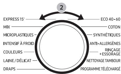 SAMSUNG WW80CGC04DTH - Étapes simples pour démarrer - 1