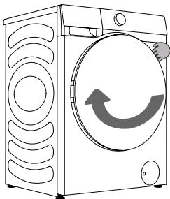 HISENSE WD3S8043BW3 - CHARGEMENT DU PROCESSUS DE LAVAGE - 1