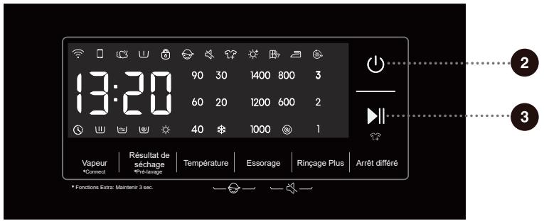 HISENSE WD3S8043BW3 - ÉTAPE 4 : SéLECTION DE PARAMÉTRES ET DE FONCTIONS SUPPLÉMENTAIRES - 1