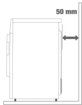 HISENSE WD3S8043BW3 - DISTANCES D'INSTALLATION - 2