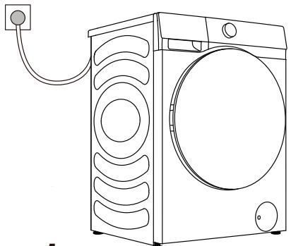HISENSE WD3S8043BW3 - MISE EN MARCHE DU LAVE-LINGE SÉCHANT - 1