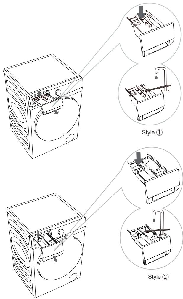 HISENSE WD3S8043BW3 - NETTOYAGE DU COMPARTIMENT À DÉTERGENT - 1
