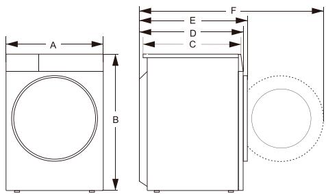 HISENSE WD3S8043BW3 - (SELON LE MODELE) - 1