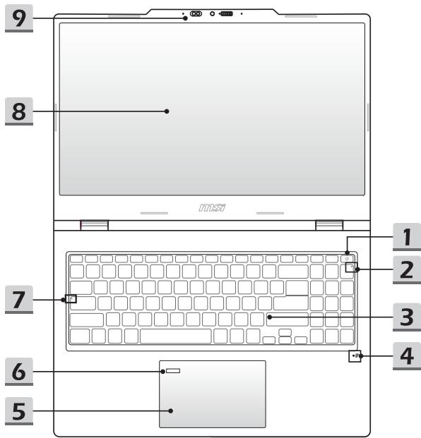 MSI Cyborg 15 B13WFKG-648FR - Vuede dessus - 1