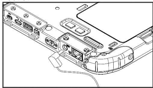 Winmate S101TG - To connect a tablet to AC power: - 2