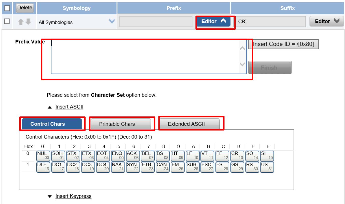 Winmate S101TG - Adding a Prefix or Suffix - 2