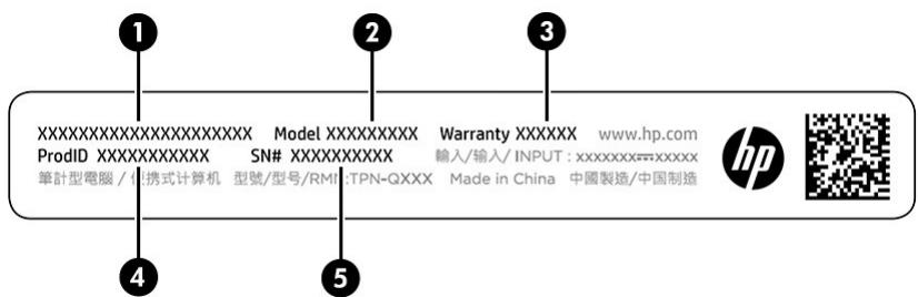 HP 15-fc0134nf - Étiquettes - 4