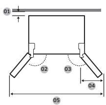 SAMSUNG RS70F66KCT - Dégagement - 2