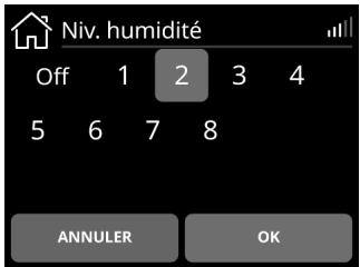 ResMed AirSense 11 Autoset - Niveau d'humidité - 1