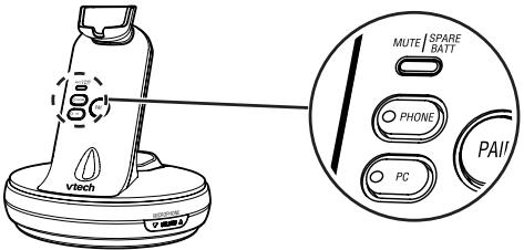VTECH VH6210 - Headset base lights - 1