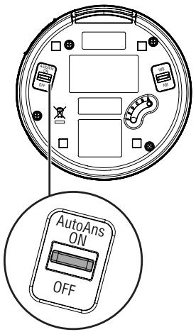 VTECH VH6210 - To turn the Auto Answer feature off: - 1