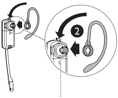 VTECH VH6210 - Attach the headset accessories and wear the headset: - 3