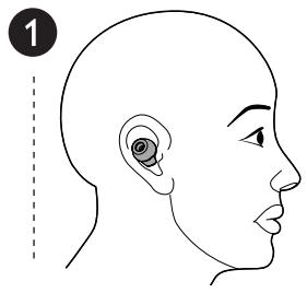 VTECH VH6211 - Attach the headset accessories and wear the headset: - 2