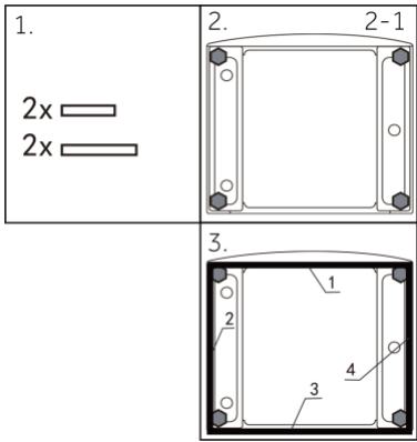HAIER HW50-BP12307U1-S - Facultatif : installation de patins de réduction du niveau sonore - 1