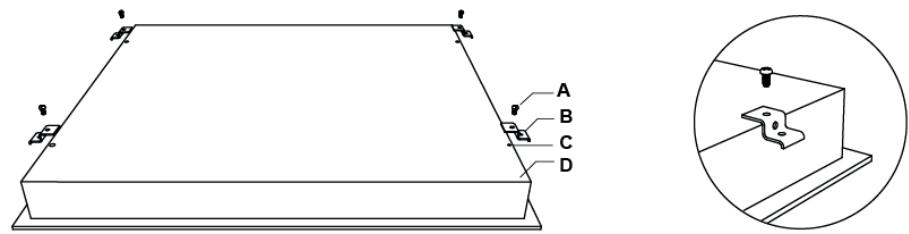 ESSENTIELB ETV46m Manettes - Avant de placer les crochets de fixation - 1