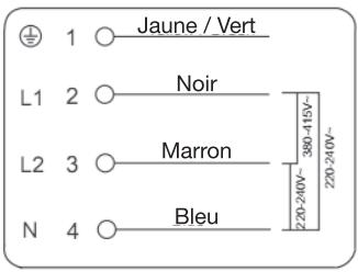 ESSENTIELB ETV46m Manettes - Raccorder la plaque à l'alimentation électrique du secteur - 2