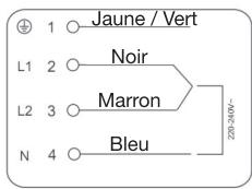 ESSENTIELB ETV46m Manettes - Raccorder la plaque à l'alimentation électrique du secteur - 7