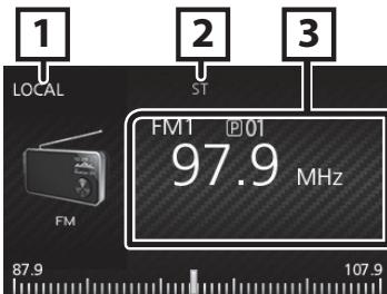 KENWOOD KMR-XM500 - Funcionamento Basics del sintonizador - 1