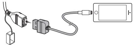 KENWOOD KMR-M300BT - Conexión de iPhone - 1
