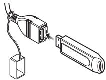 KENWOOD KMR-M300BT - Connecting a USB device - 1