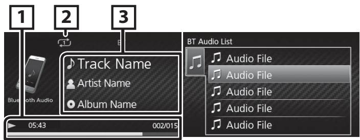 KENWOOD KMR-M300BT - Utilisation d'un apparéil audio Bluetooth en lecture - 1