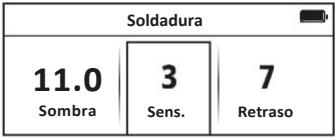 LINCOLN ELECTRIC VIKING 3350ADV - Control de sensibilitad y demora - 6