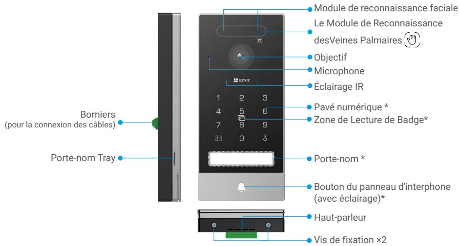 EZVIZ HP7 PRO 4K - Panneau d'interphone (sonnette) sans bouclier anti-intempéries - 1