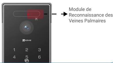 EZVIZ HP7 PRO 4K - Instructions d'entrée par la voie de la paume - 2