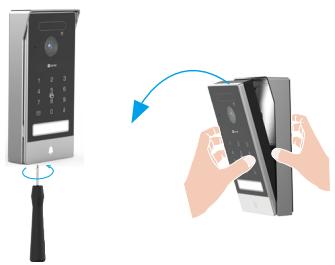 EZVIZ HP7 PRO 4K - Installation du panneau d'interphone - 1