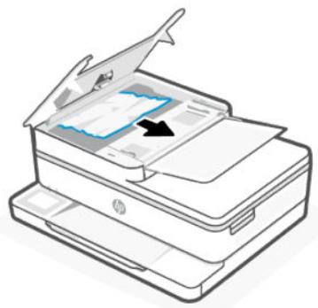HP Envy 6132e - Élimination d'un bourrage papier dans le chargeur de documents - 3