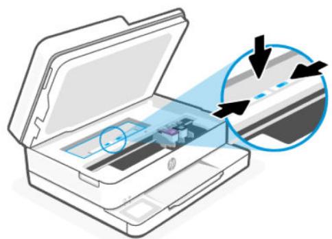 HP Envy 6132e - Élimination d'un bourrage papier au niveau du chariot et de la zone de nettoyage - 4