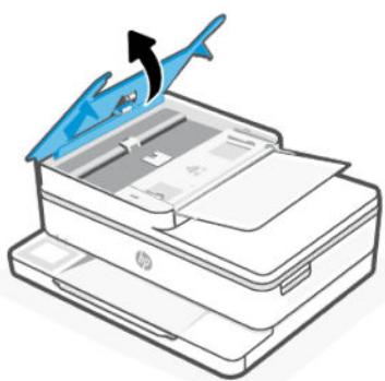 HP Envy 6132e - Nettoyage du bac d'alimentation de documents - 2