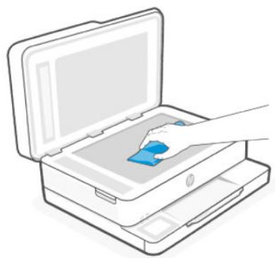 HP Envy 6132e - Nettoyage de la vitre du scanner - 2