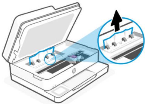 HP Envy 6132e - Élimination d'un bourrage papier au niveau du chariot et de la zone de nettoyage - 3