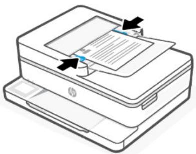 HP Envy 6132e - Chargement d'un original dans le bac d'alimentation automatique - 4