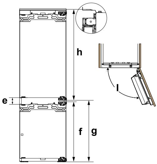 HISENSE RB3B250SAWE - Réfrigérateur-congélateur encastrable - 3