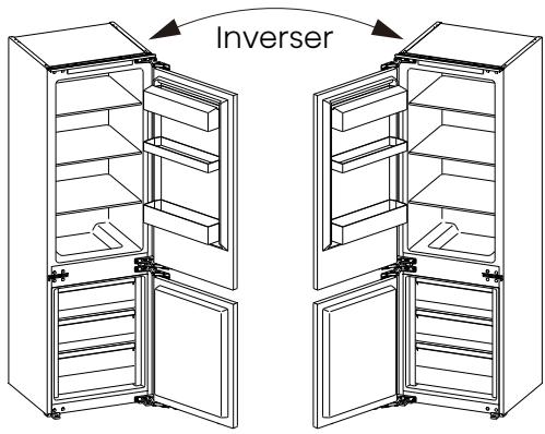 HISENSE RB3B250SAWE - Inversion de la porte - 1