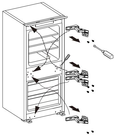 HISENSE RB3B250SAWE - Inversion de la porte - 1