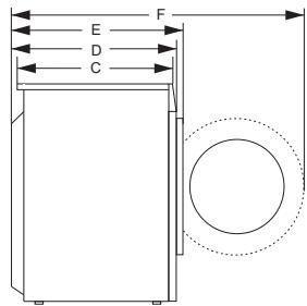 HISENSE WF3S9043BB3 - Dimensions (mm) - 2