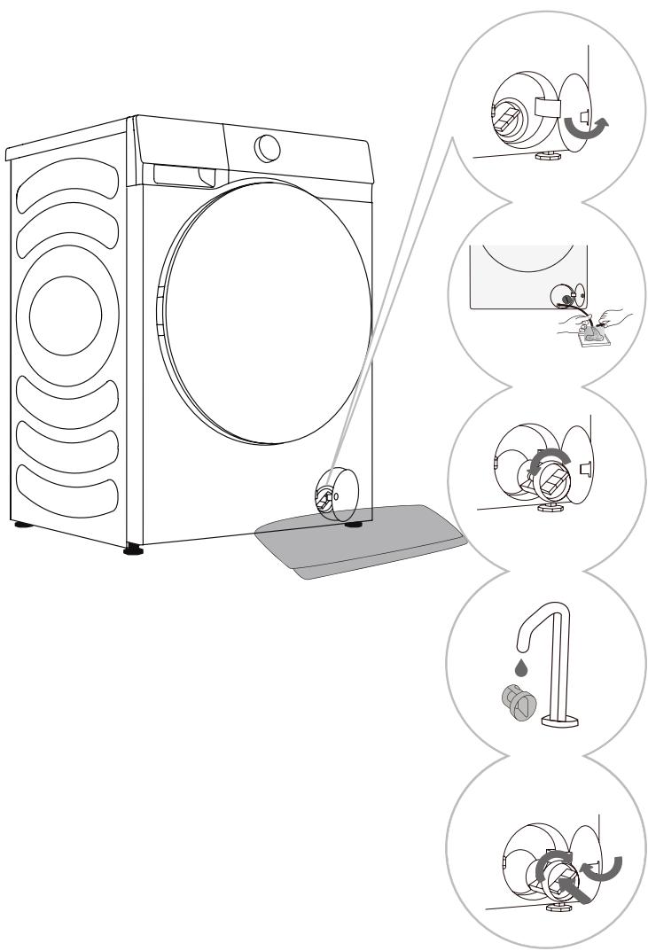 HISENSE WF3S9043BB3 - Nettoyage du filtrde la POMPE - 1