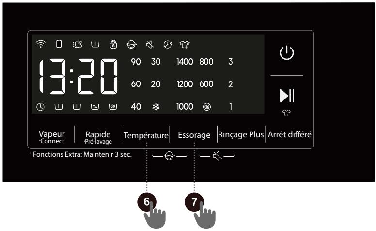 HISENSE WF3S9043BB3 - Arrêt différé ① - 1