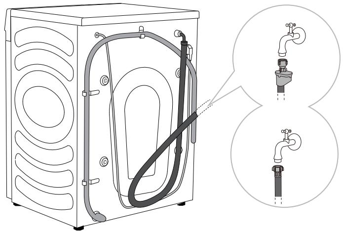 HISENSE WF3S9043BB3 - Raccordement à l'alimentation en eau - 1