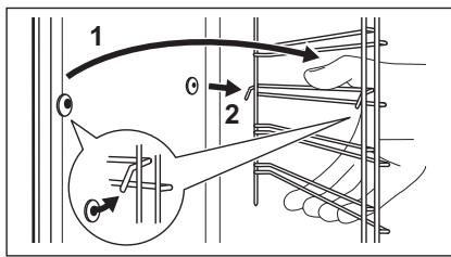 ELECTROLUX EOD6P67WH - Removing the shelf supports - 1