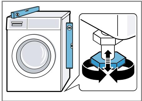 BOSCH WNG254ASFR - Alignment de l'appareil - 2