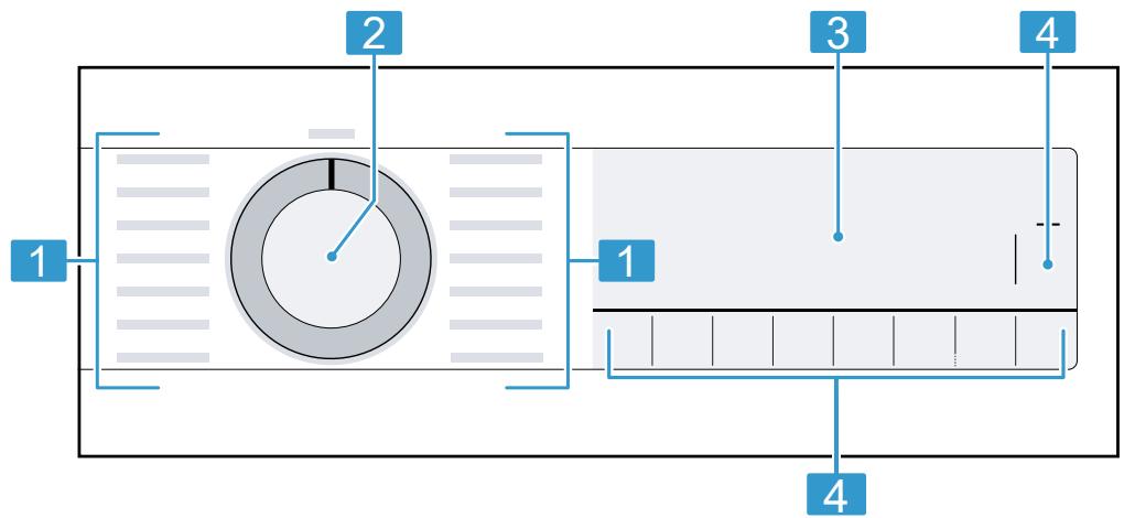 BOSCH WNG254ASFR - Bandeau de commande - 1