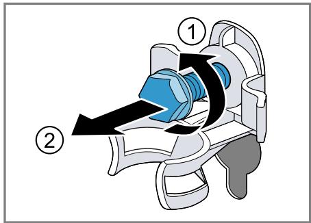 BOSCH WNG254ASFR - Retrait des cales de transport - 2