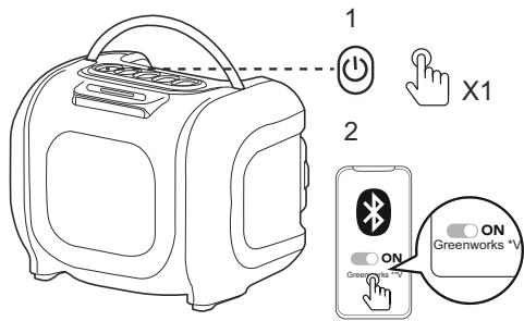 GREENWORKS GW 24V - MODO BLUETOOTH - 1