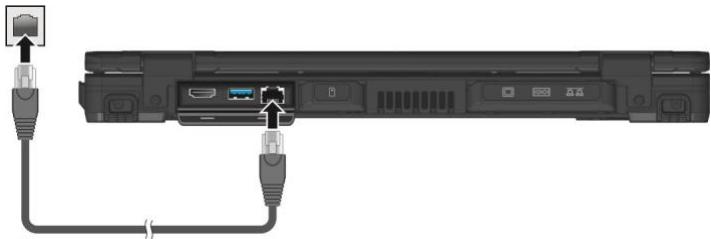 Getac S510 - Using the LAN - 1